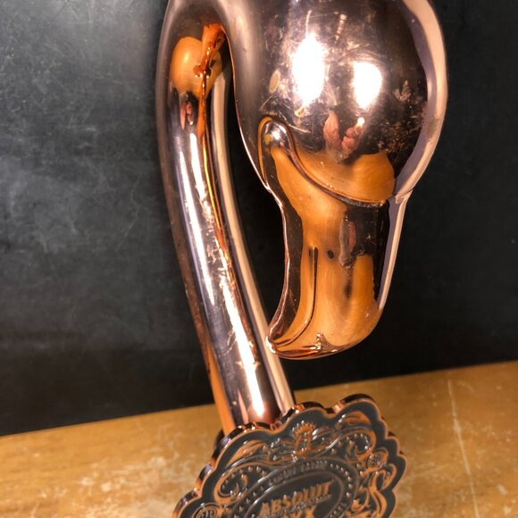 Absolut Elyx Copper Vodka Flamingo Bar Tap Handle - RARE - Picture 13 of 15